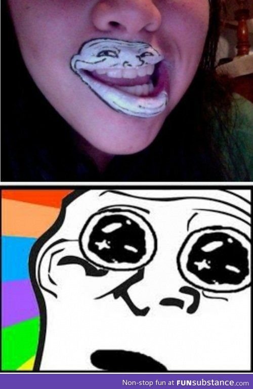 Троллфейс девушка