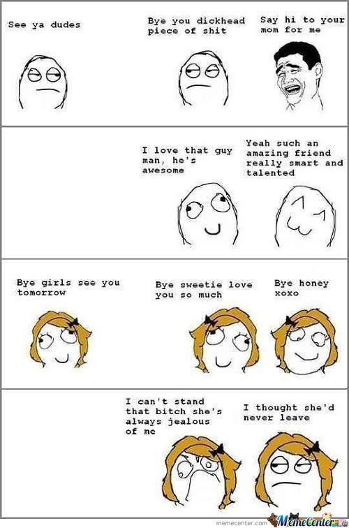 Смешные мемы про мужчин и женщин