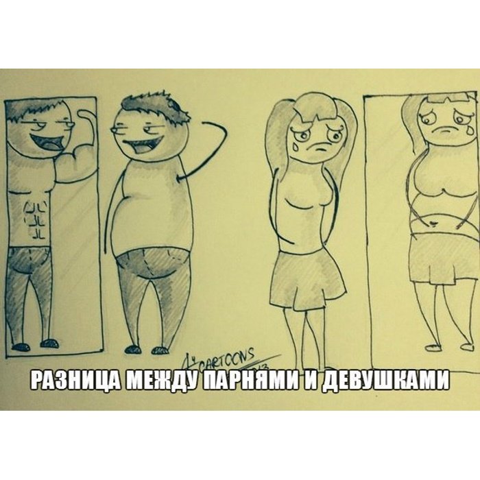 Разница между парнями и девушками