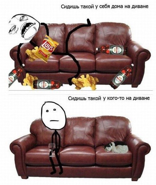 Приколы про мягкую мебель