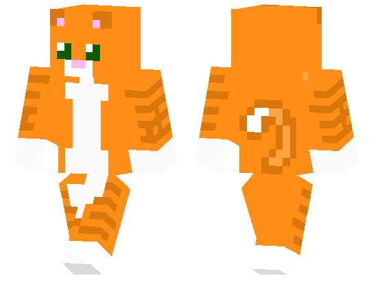 Скины для МАЙНКРАФТА рыжая кошка