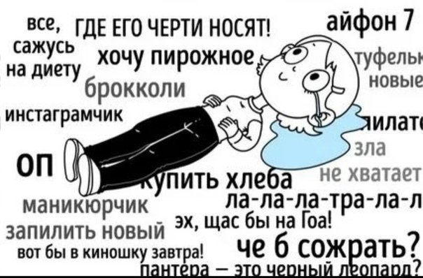 Женские мысли перед сном