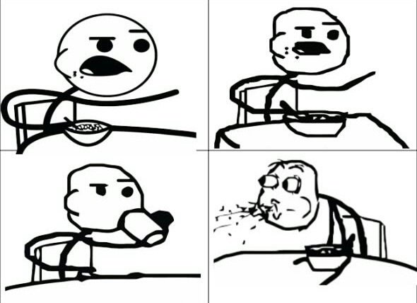 Подавился едой Мем