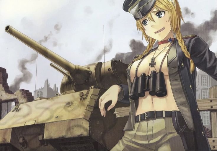 Аниме танкистка немецкая