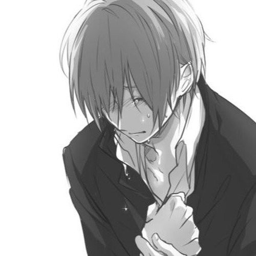 Аниме парень плачет