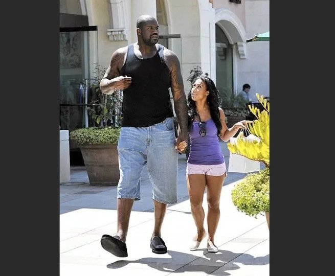 Шакил о Нил с женой рост