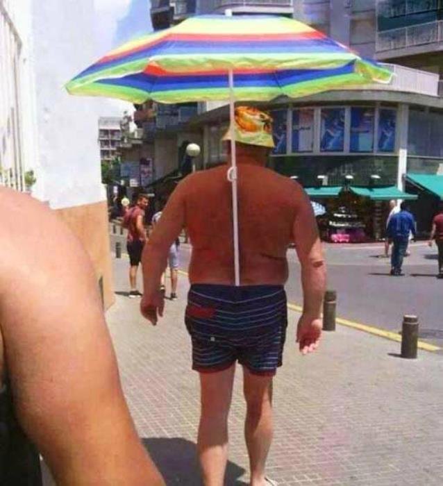 Смешной зонт