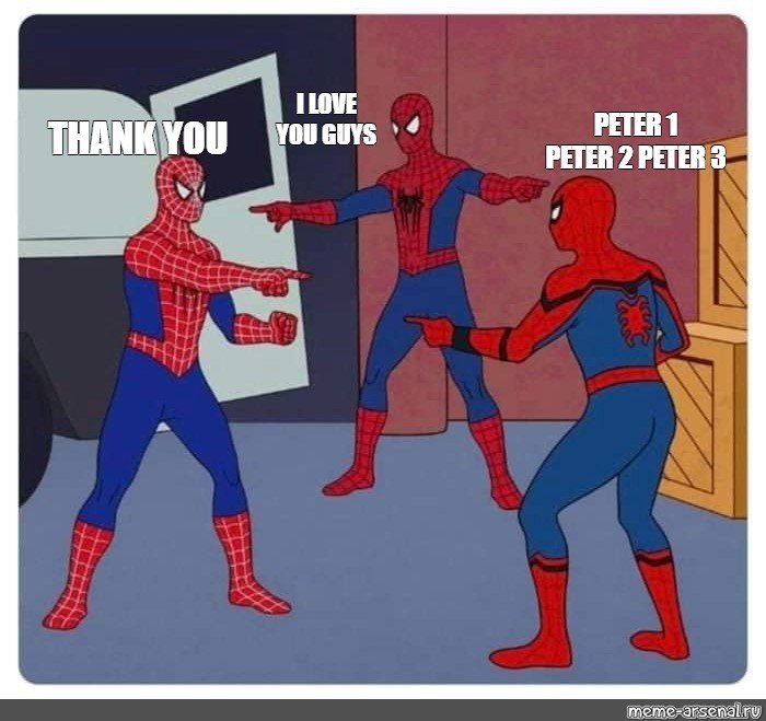 3 Три человека паука Мем