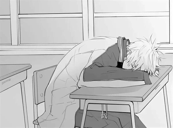 Парень спит на парте