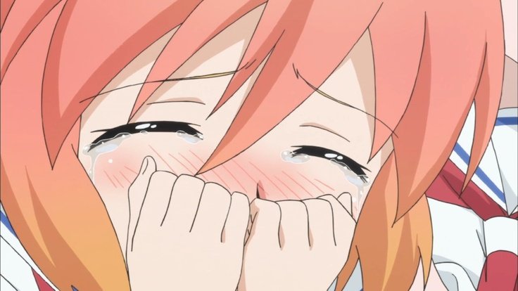 Аниме девушка смущается