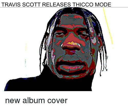 Трэвис Скотт Мем с микрофоном