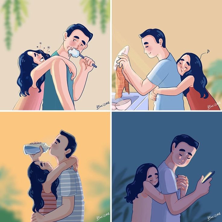 Милые комиксы про парочек