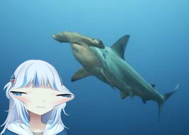 Аниме акула gawrgura