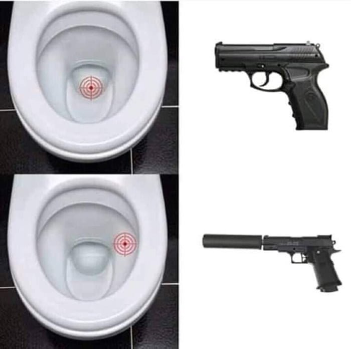 Мем с пистолетом