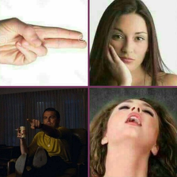 Мем показывает пальцем