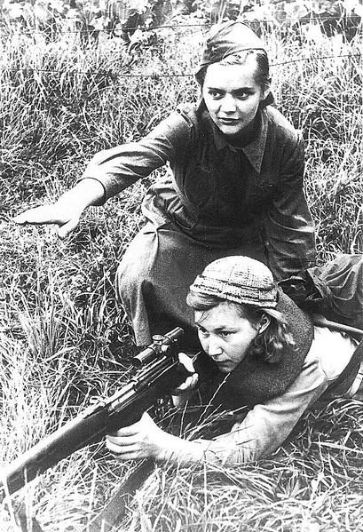 Женщины Снайперы ВОВ