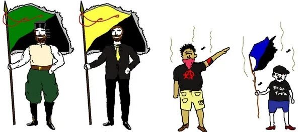 Либертарианство анархо флаг