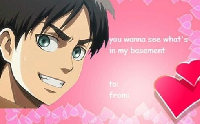 Валентинка атака титанов Эрен