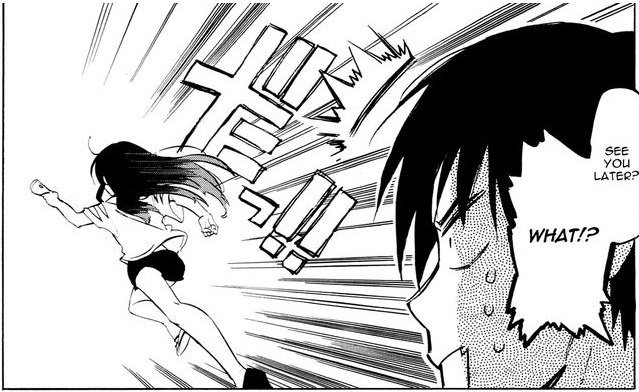 Девочка бежит Манга