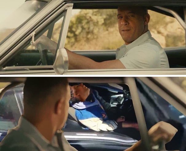 Доминик Торетто в машине