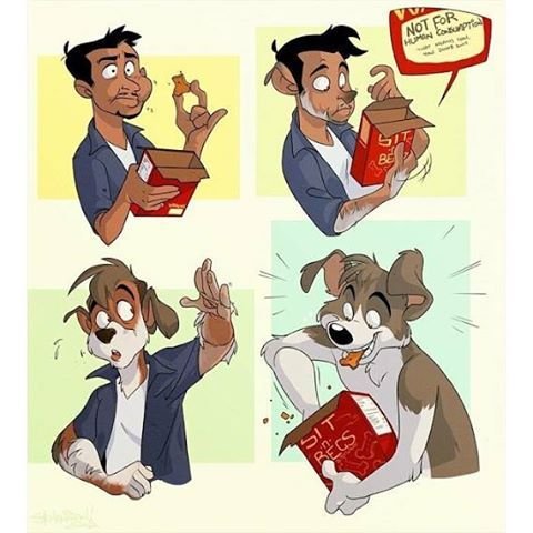 Человек превращается в фурри