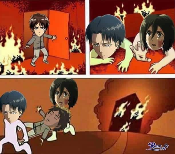 Мем аниме атака титанов