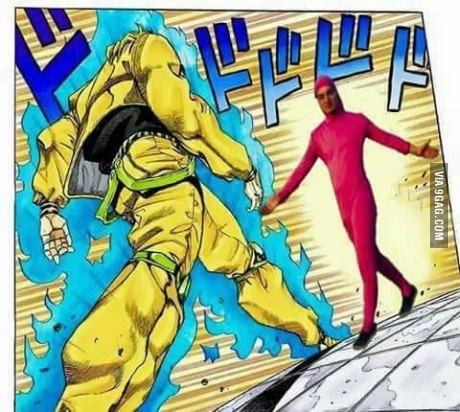 Джо Джо и дио идут друг на друга