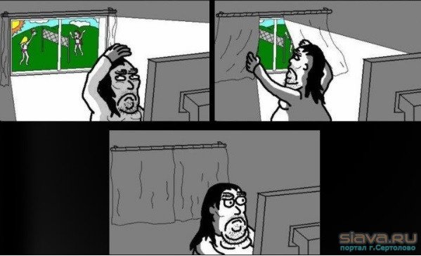 Занавешивает окно Мем