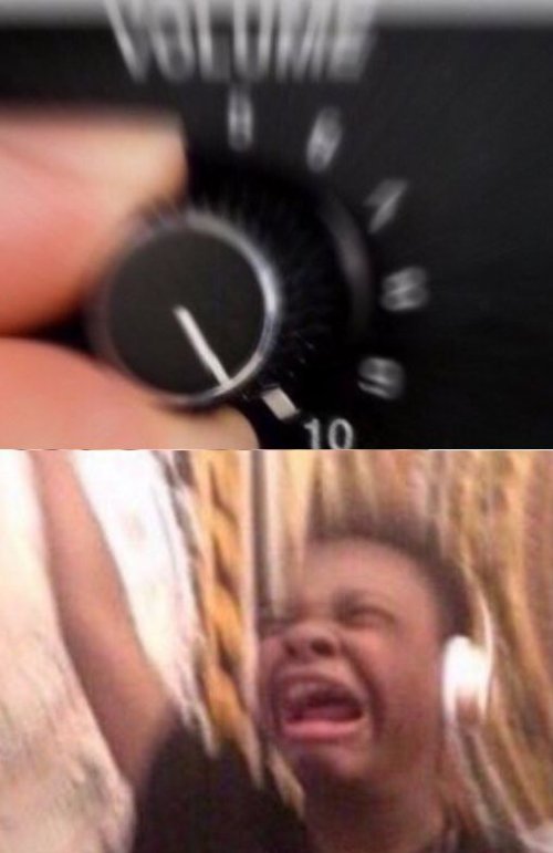 Негр прибавляет громкость