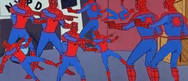 Человек паук Мем 3 паука