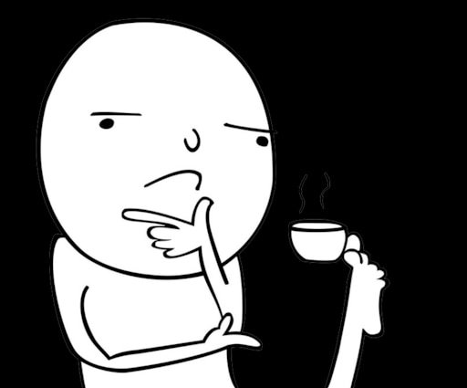 Задумался с чашкой в ноге