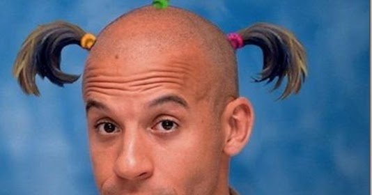 Смешные прически с лысиной