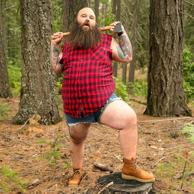 Толстые с бородой