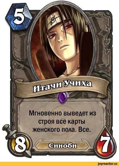 Карточка персонажа в игре