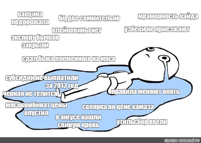 Человек лежит Мем