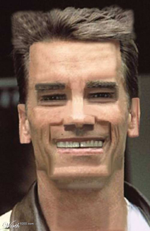 Персонаж с квадратным лицом