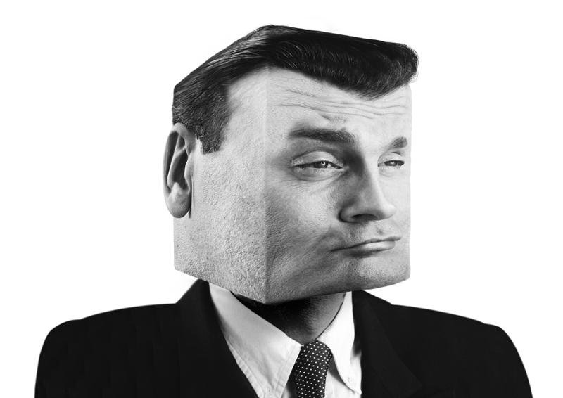 Чел с квадратной головой