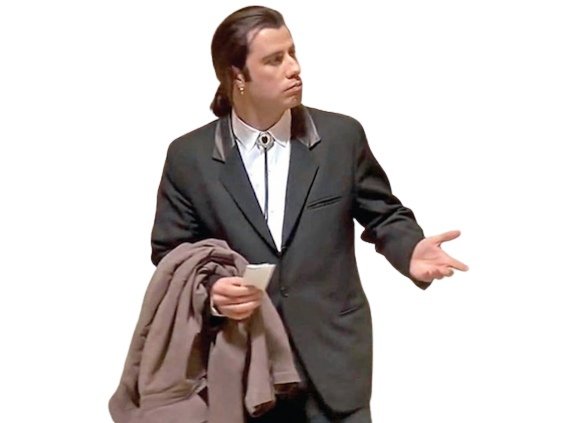 Растерянный Джон Траволта