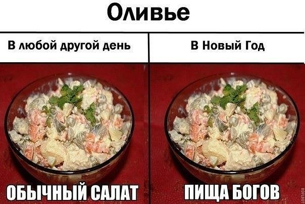 Оливье новый год прикол