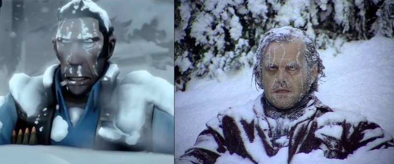 Сияние Николсон замерз