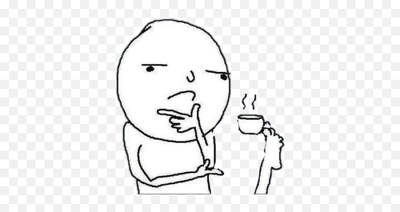 Мем чел с чашкой в ноге