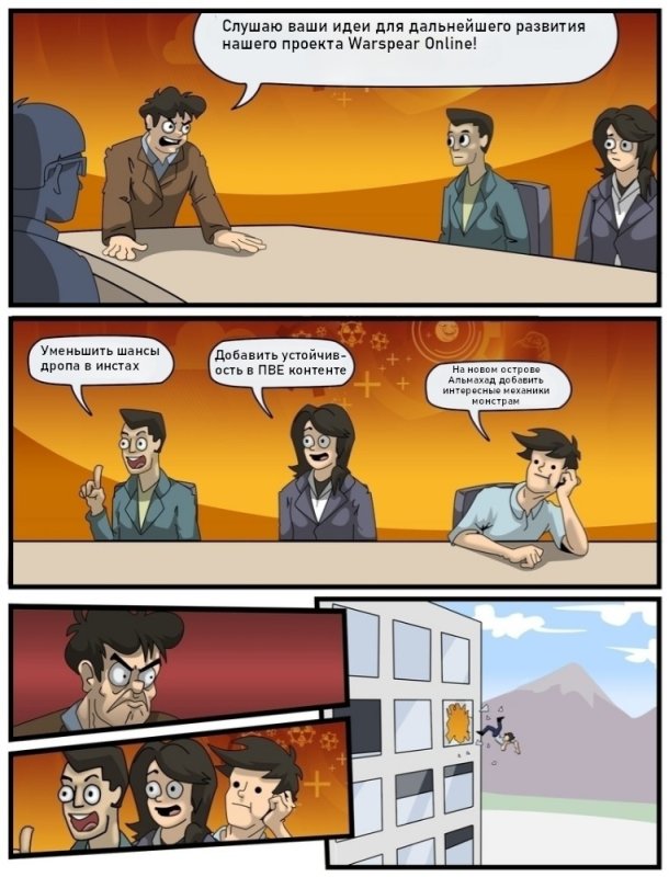 Комикс совещание