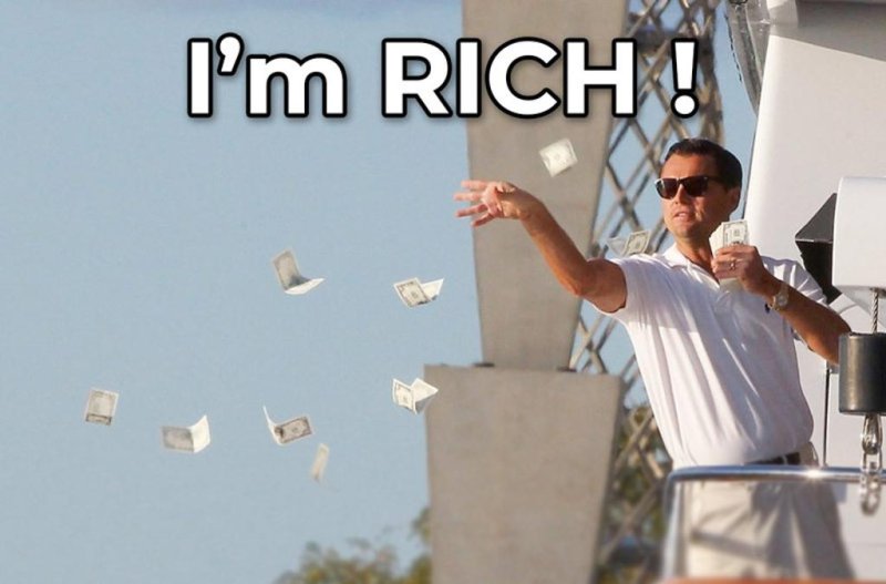 Леонардо ди Каприо раскидывает деньги