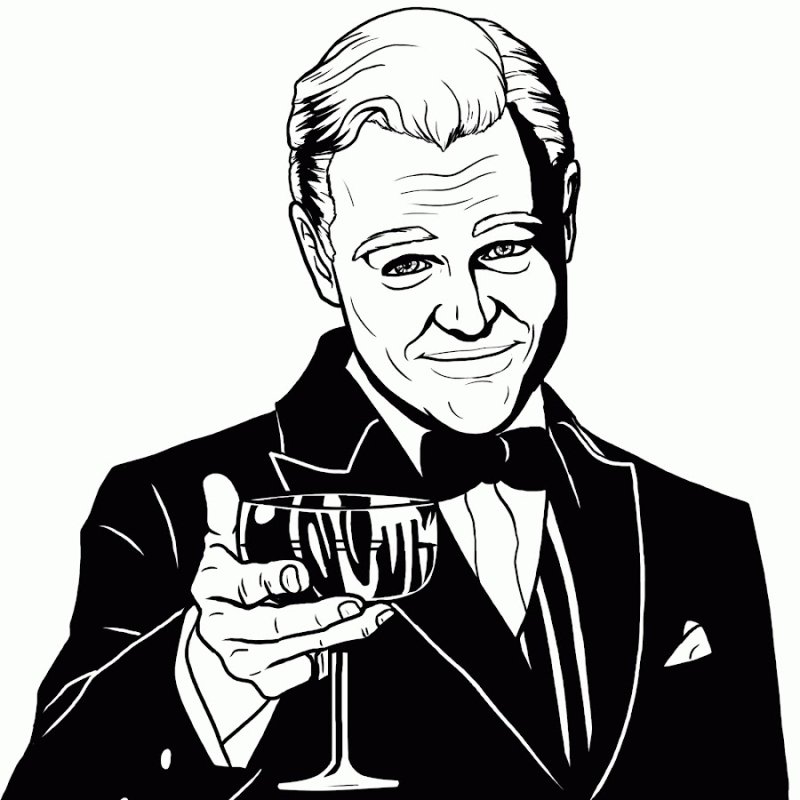 Леонардо ди Каприо Мем с бокалом