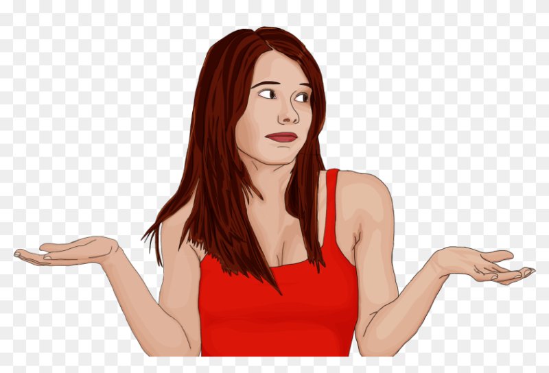 Недовольная женщина