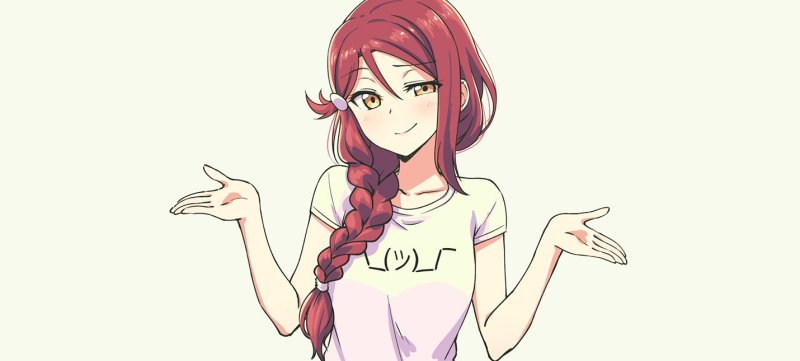 Пожимание плечами аниме
