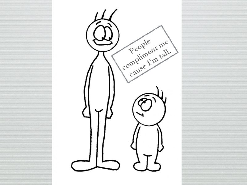 Большой и маленький человечек