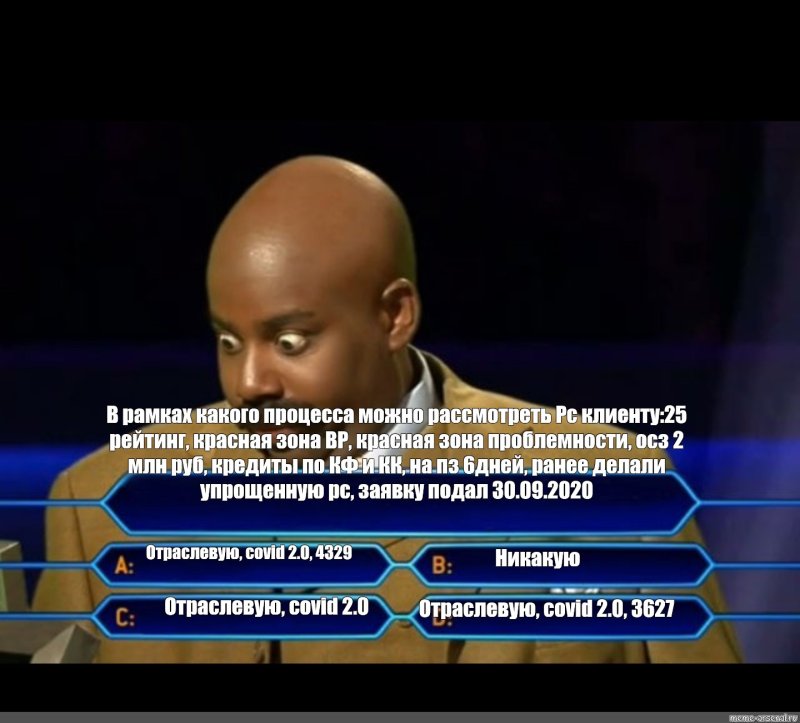 Кто хочет стать миллионером Мем