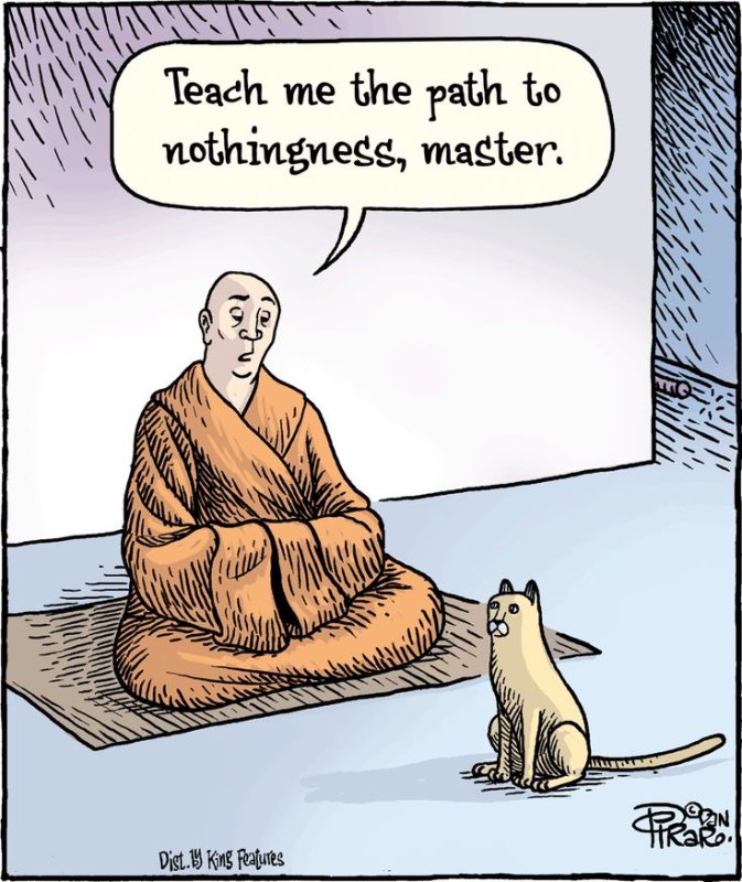 Медитация карикатура