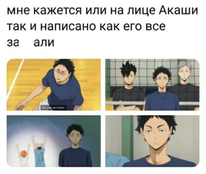 Мемы про волейбол аниме смешные